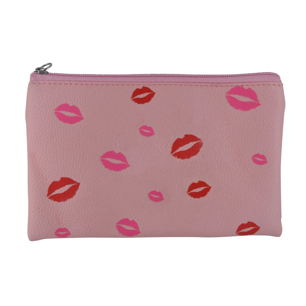 Pink makeup brush travel case factory Fay